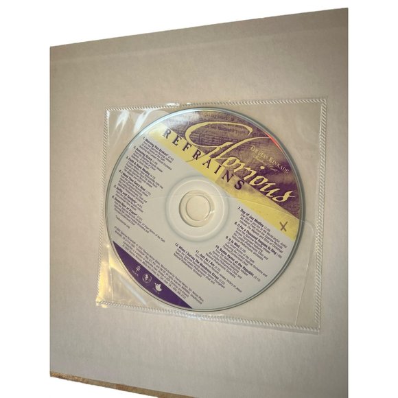 Vintage 2002 Glorious Refrains Thomas Kinkade Book CD Hymns Stories Inscription - Picture 2 of 5